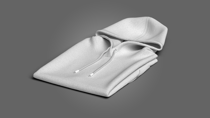 Folded Hoodie 3d Model Marvelous Designer-Clo3d-fbx-obj-Zprj