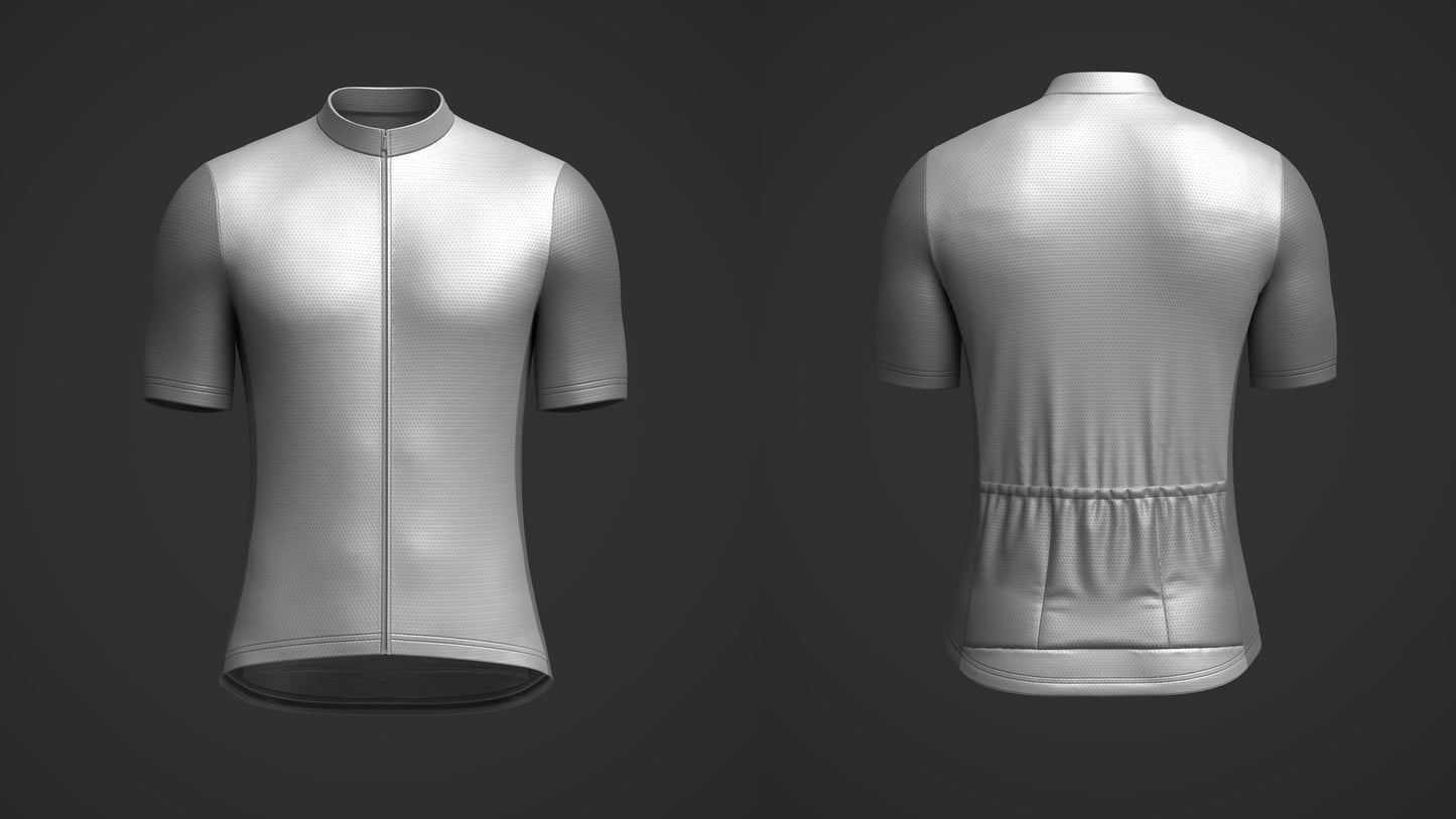 Men's Half Sleeve Cycling Jersey 3d Model Marvelous Designer-Clo3d-fbx-obj-Zprj