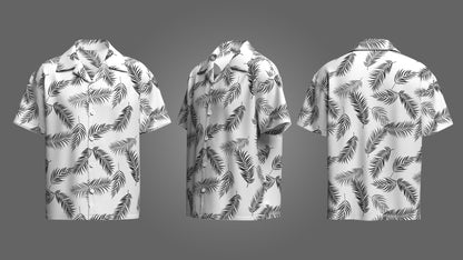 Men's Short Sleeve Shirt 3d Model Marvelous Designer-Clo3d-fbx-obj-Zprj