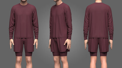 Man Shorts Pant 3d Model Marvelous Designer-Clo3d-fbx-obj-Zprj