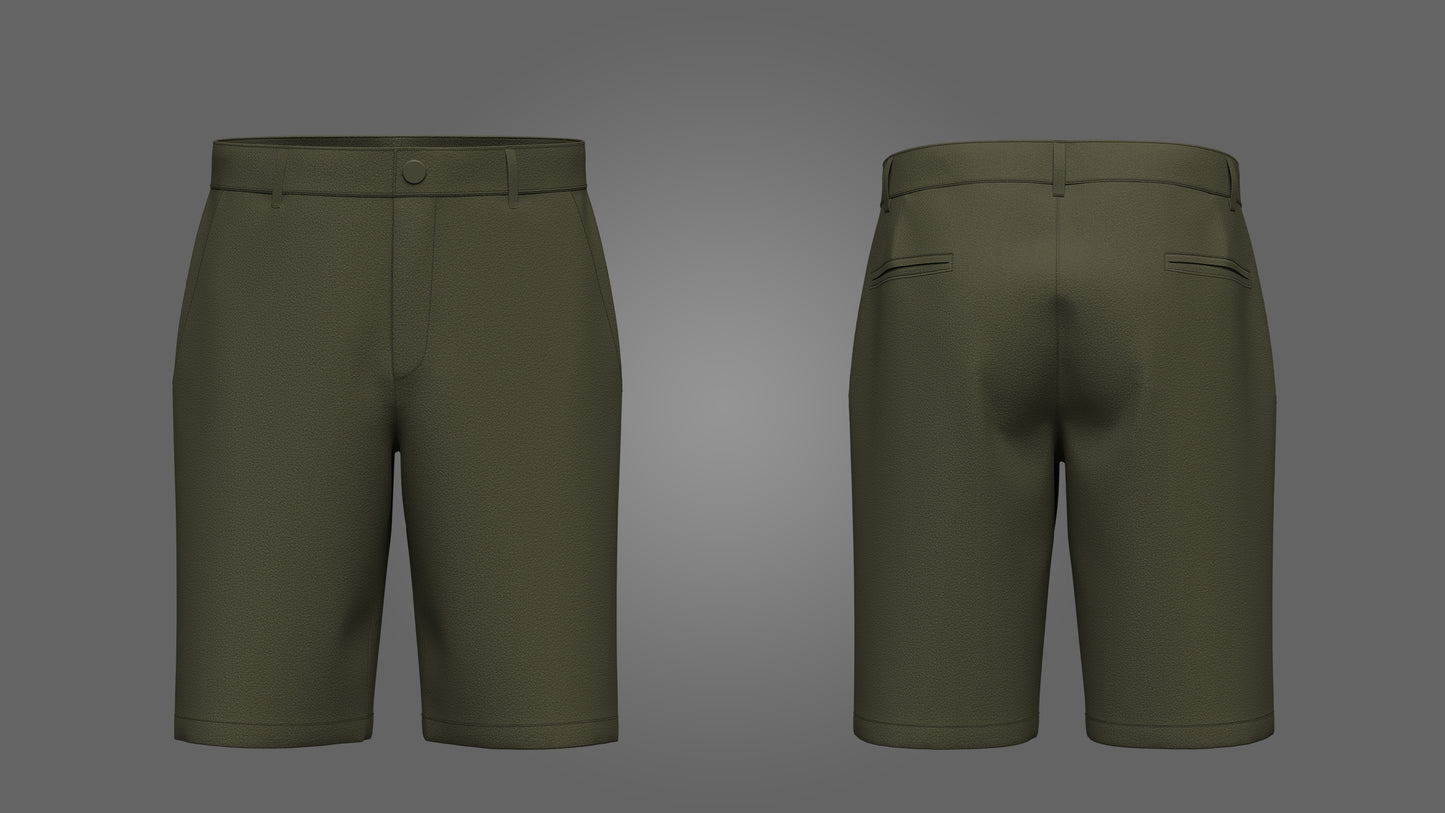 Summer Shorts 3d Model Marvelous Designer-Clo3d-fbx-obj-Zprj