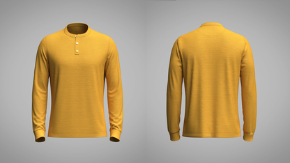 Men's Mandarin Collar Jersey 3d Model Marvelous Designer-Clo3d-fbx-obj-Zprj