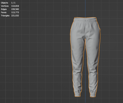 Women's Jogger 3d Model Marvelous Designer-Clo3d-fbx-obj-Zprj