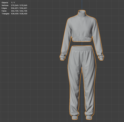 Women's Active Wear 3d Model Marvelous Designer-Clo3d-fbx-obj-Zprj