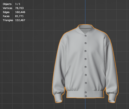 Men's Oversized Bomber Jacket 3d Model Marvelous Designer-Clo3d-fbx-obj-Zprj