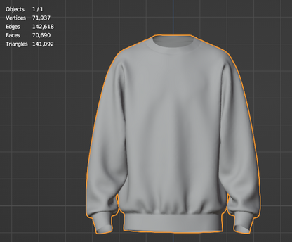 Men's Raglan Sweatshirt 3d Model Marvelous Designer-Clo3d-fbx-obj-Zprj