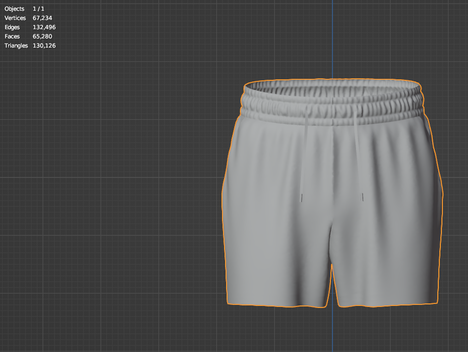 Men's Regular Shorts 3d Model Marvelous Designer-Clo3d-fbx-obj-Zprj