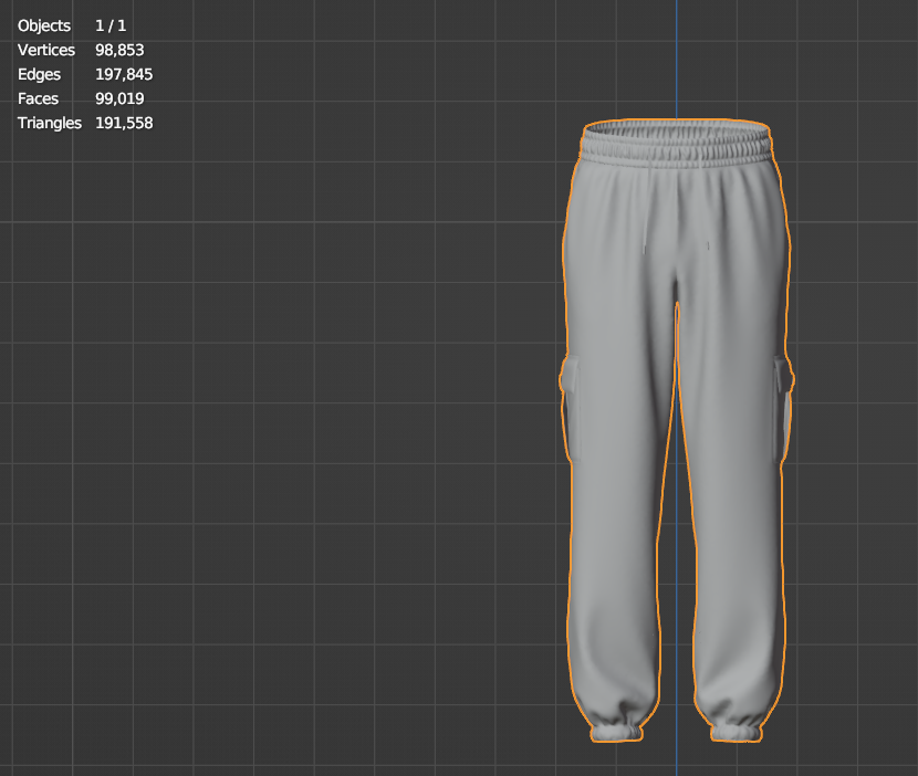 Men's Oversize Jogger Pocket 3d Model Marvelous Designer-Clo3d-fbx-obj-Zprj
