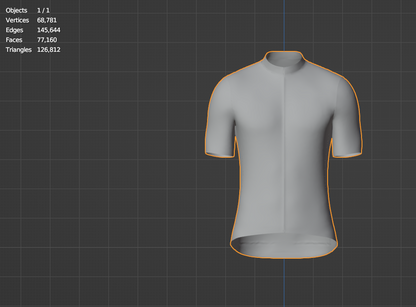 Men's Half Sleeve Cycling Jersey 3d Model Marvelous Designer-Clo3d-fbx-obj-Zprj