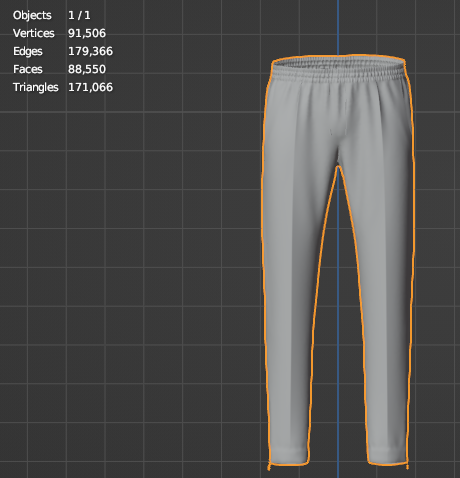 Men's Elasticated Pant 3d Model Marvelous Designer-Clo3d-fbx-obj-Zprj