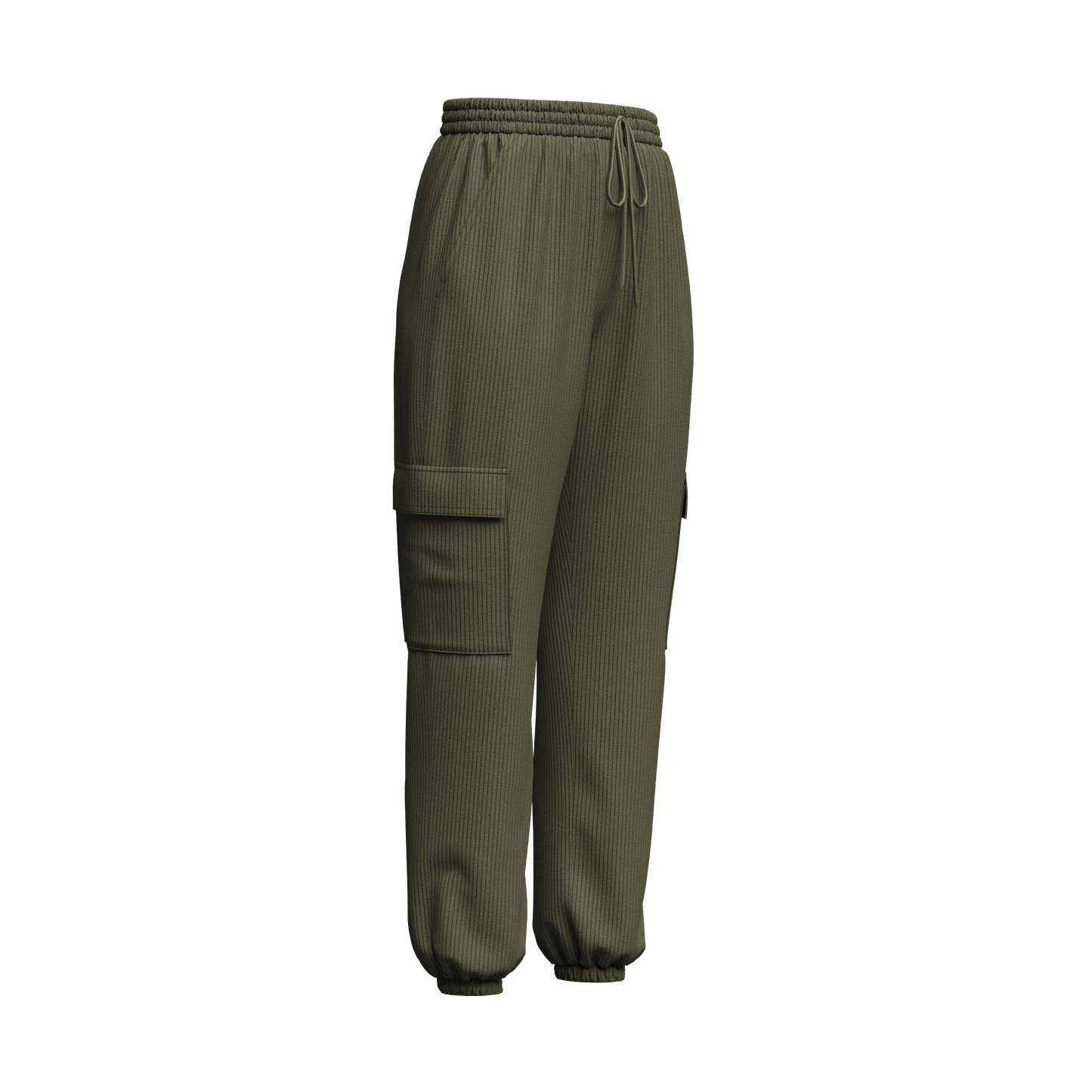Women's Corduroy Pant 3d Model Marvelous Designer-Clo3d-fbx-obj-Zprj