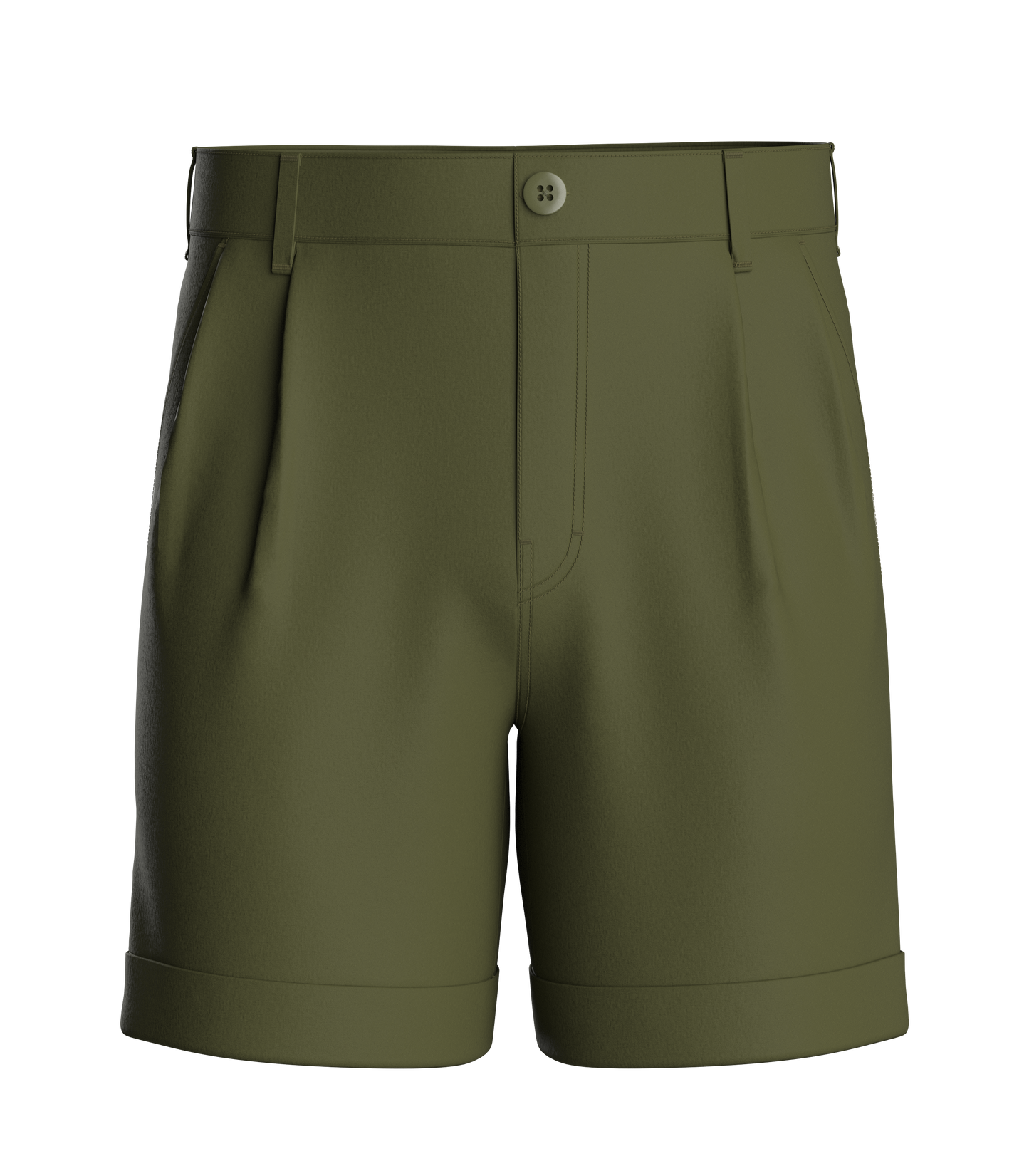 Male Double Pleated Cuffed Shorts 3d Model Marvelous Designer-Clo3d-fbx-obj-Zprj