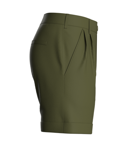 Male Double Pleated Cuffed Shorts 3d Model Marvelous Designer-Clo3d-fbx-obj-Zprj