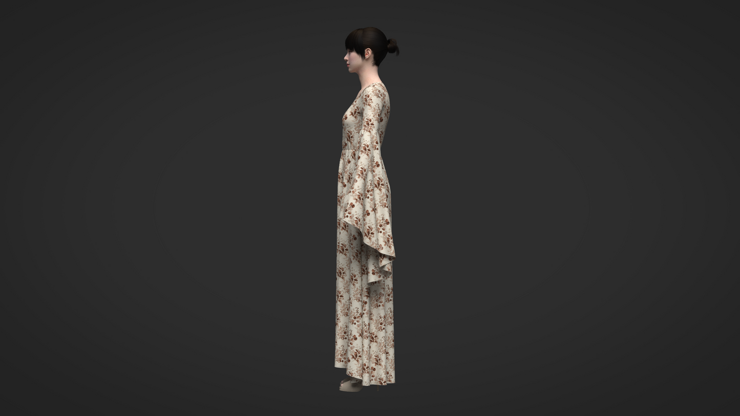 Elf Dress 3d Model Marvelous Designer-Clo3d-fbx-obj-Zprj
