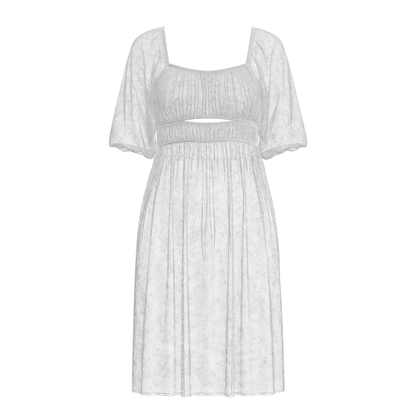 Female Gathered dress 3d Model Marvelous Designer-Clo3d-fbx-obj-Zprj