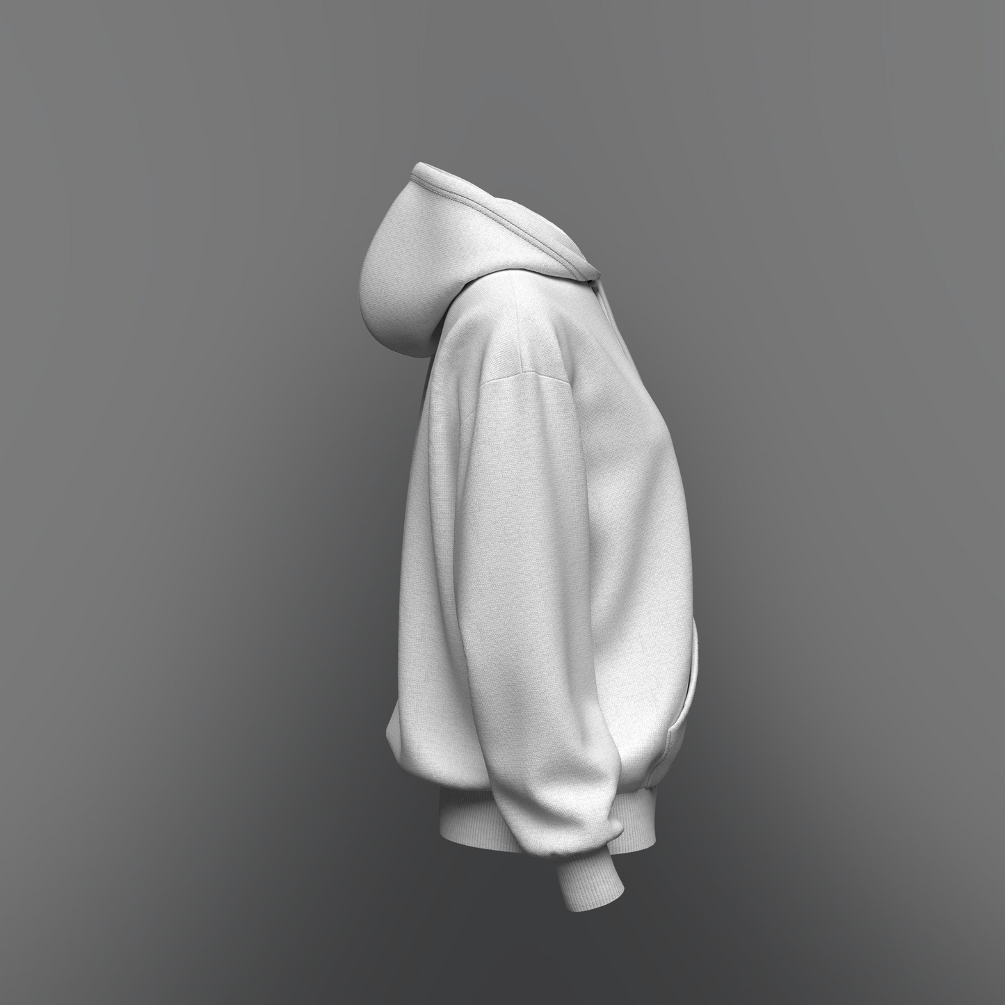 Women's Oversized Hoodie Set in No Zip 3d Model Marvelous Designer-Clo3d-fbx-obj-Zprj