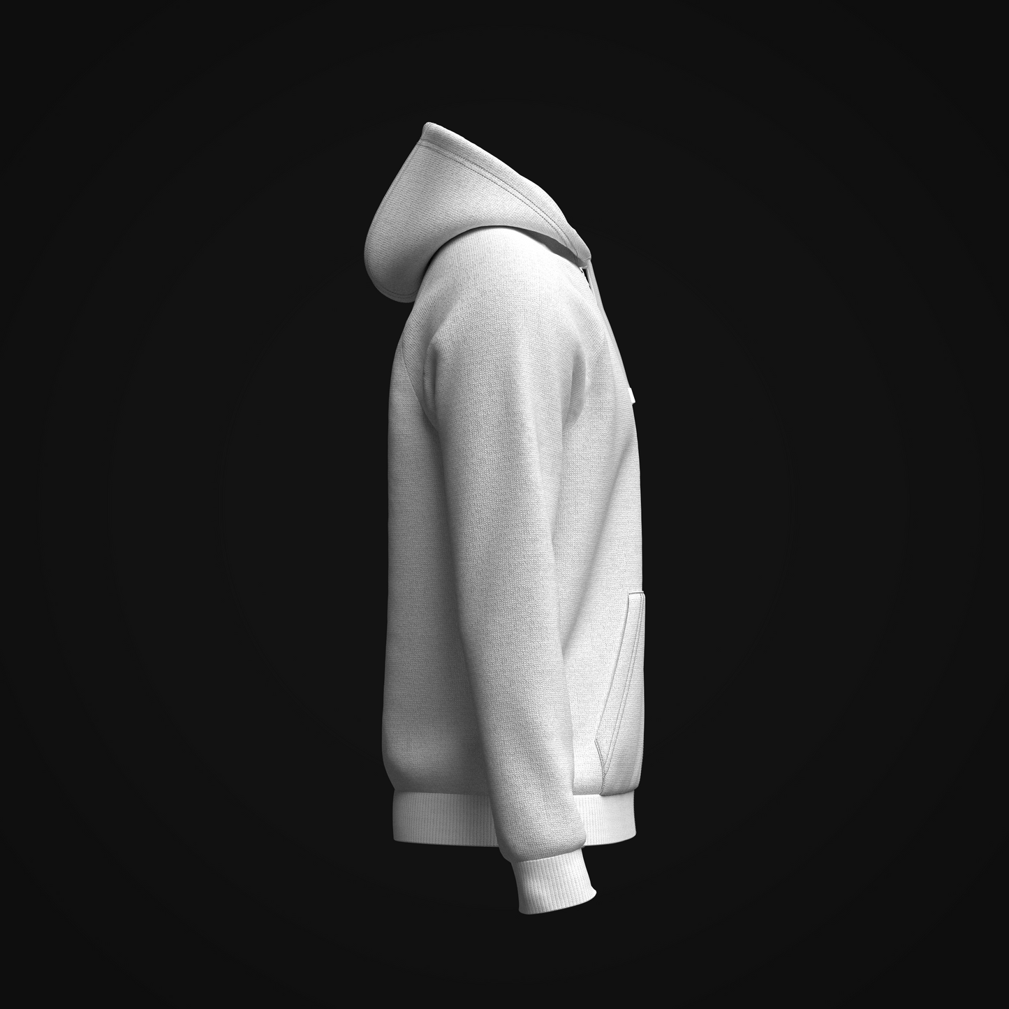 Men's Hoodie 3d Model Marvelous Designer-Clo3d-fbx-obj-Zprj