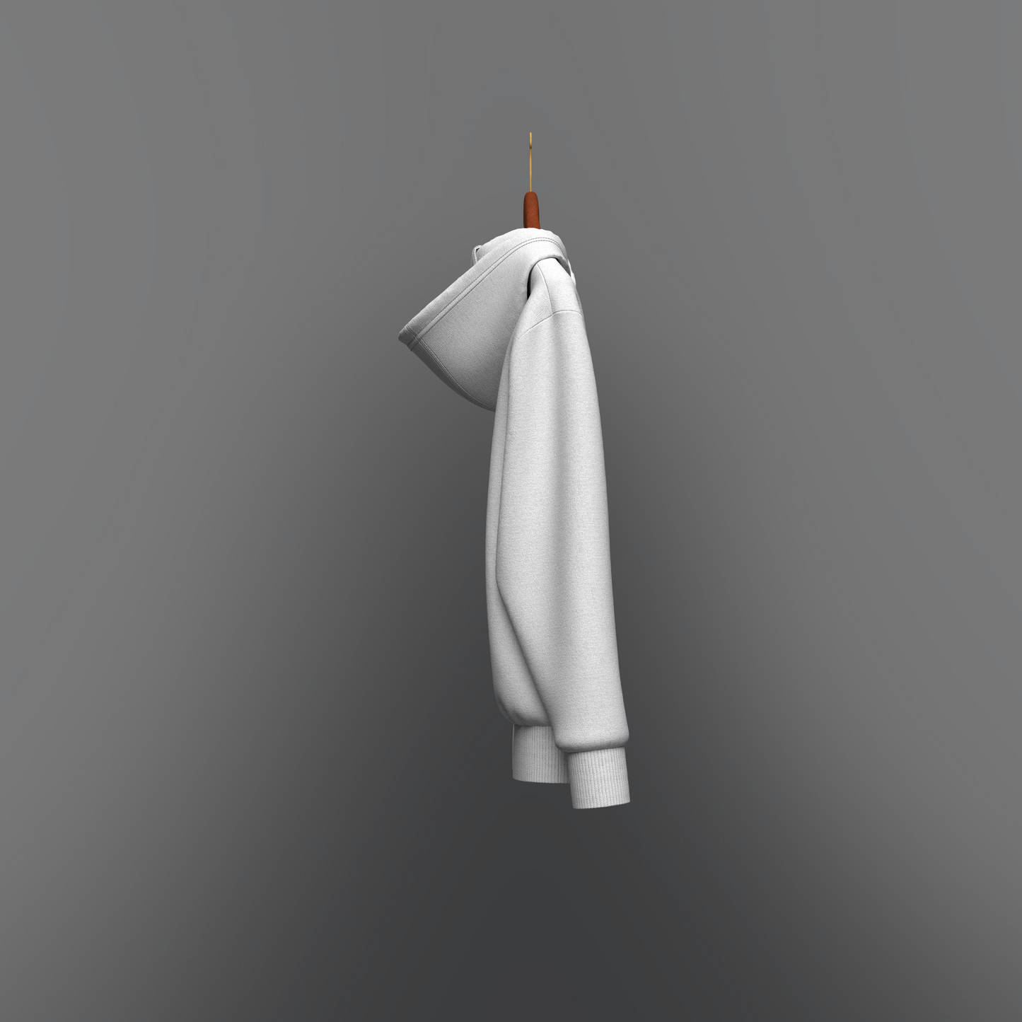 Hoodie on Hanger 3d Model Marvelous Designer-Clo3d-fbx-obj-Zprj