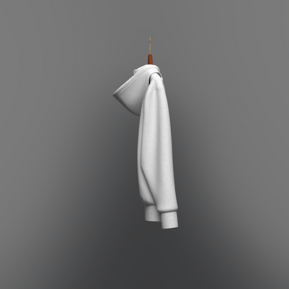 Hoodie on Hanger 3d Model Marvelous Designer-Clo3d-fbx-obj-Zprj