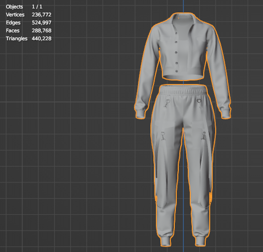 Women's Street wear Outfit 3d Model Marvelous Designer-Clo3d-fbx-obj-Zprj