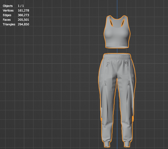 Women's Cargo Pant And Top 3d Model Marvelous Designer-Clo3d-fbx-obj-Zprj