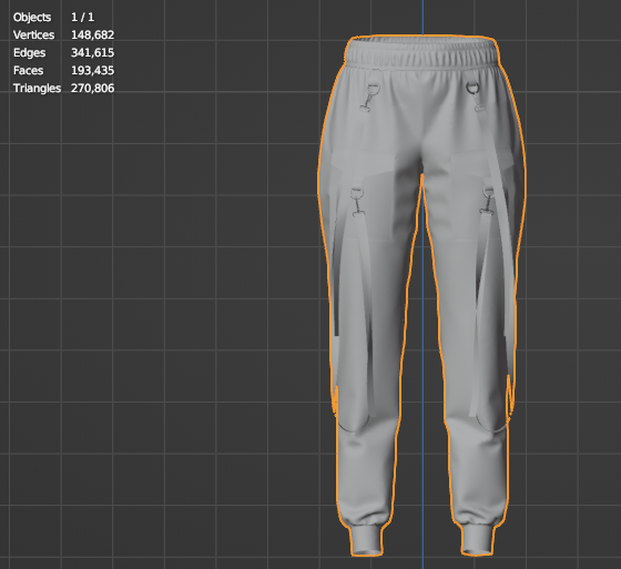Women's Cargo Pant 3d Model Marvelous Designer-Clo3d-fbx-obj-Zprj