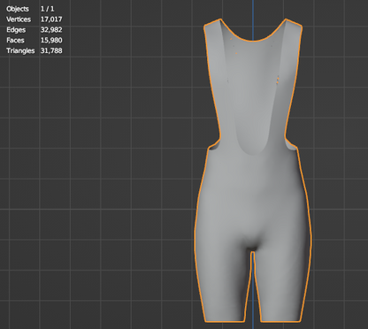 Men's Cycling Bib Shorts 3d Model Marvelous Designer-Clo3d-fbx-obj-Zprj