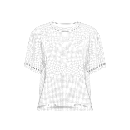Women Half Sleeve Loose Fit T-Shirt 3d Model Marvelous Designer-Clo3d-fbx-obj-Zprj