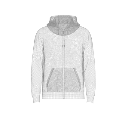 Male Front Zip Hoodie Hood Off 3d Model Marvelous Designer-Clo3d-fbx-obj-Zprj