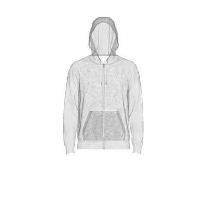 Male Front Zip Hoodie Hood Up 3d Model Marvelous Designer-Clo3d-fbx-obj-Zprj