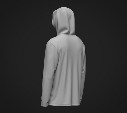 Male Hooded Jersey 3d Model Marvelous Designer-Clo3d-fbx-obj-Zprj