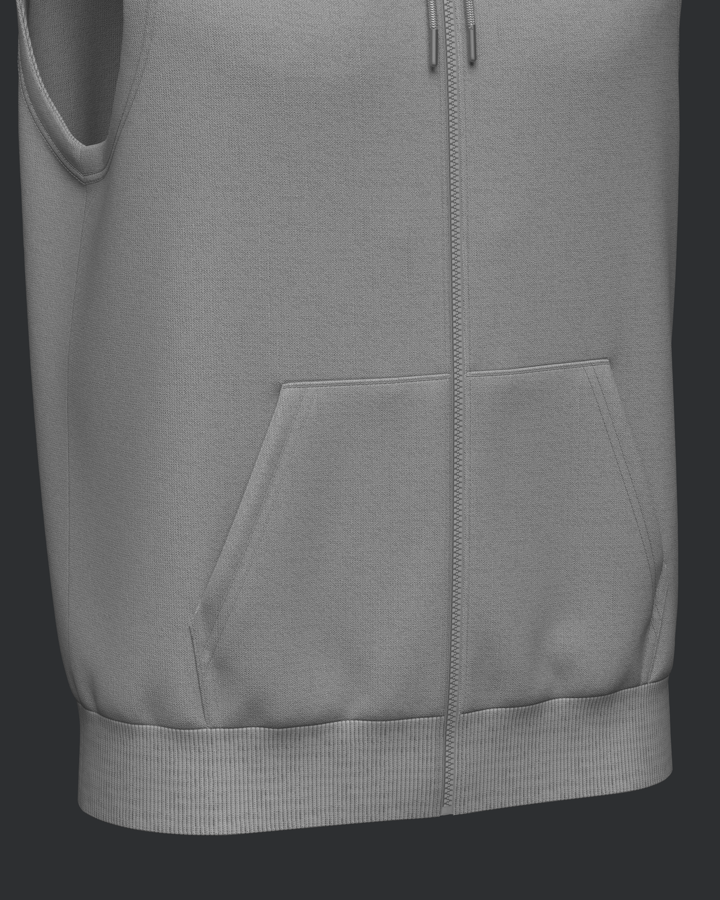 Male Sleeveless Hoodie 3d Model Marvelous Designer-Clo3d-fbx-obj-Zprj