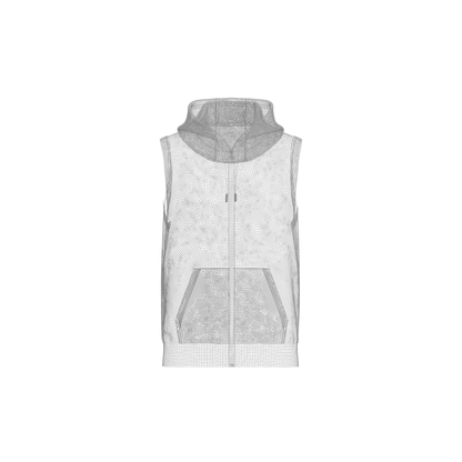 Male Sleeveless Hoodie 3d Model Marvelous Designer-Clo3d-fbx-obj-Zprj