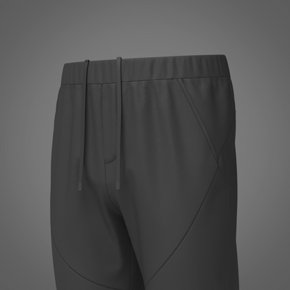 Men's Nylon Jogger 3d Model Marvelous Designer-Clo3d-fbx-obj-Zprj