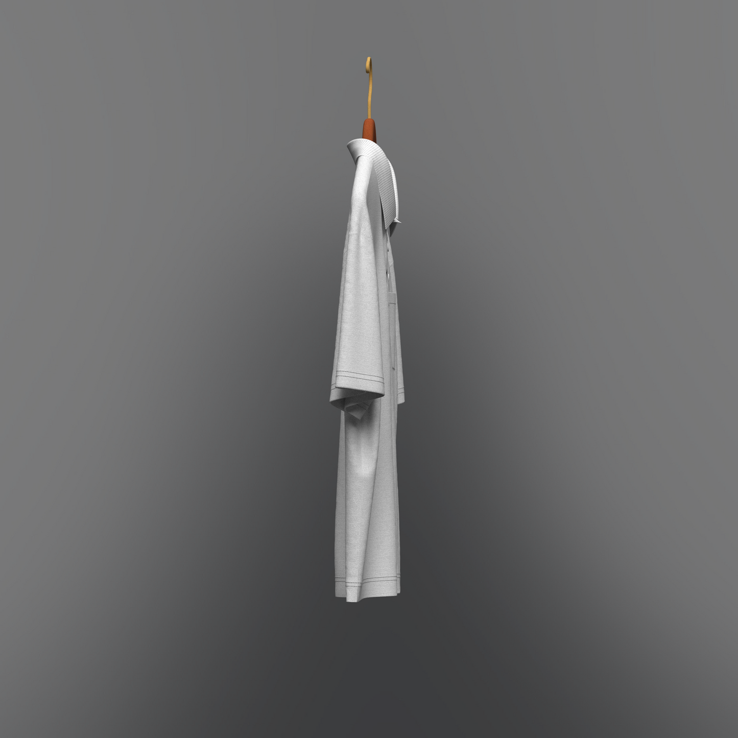 Polo on Hanger 3d Model Marvelous Designer-Clo3d-fbx-obj-Zprj