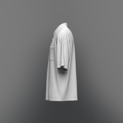 Men's Oversized Polo 3d Model Marvelous Designer-Clo3d-fbx-obj-Zprj