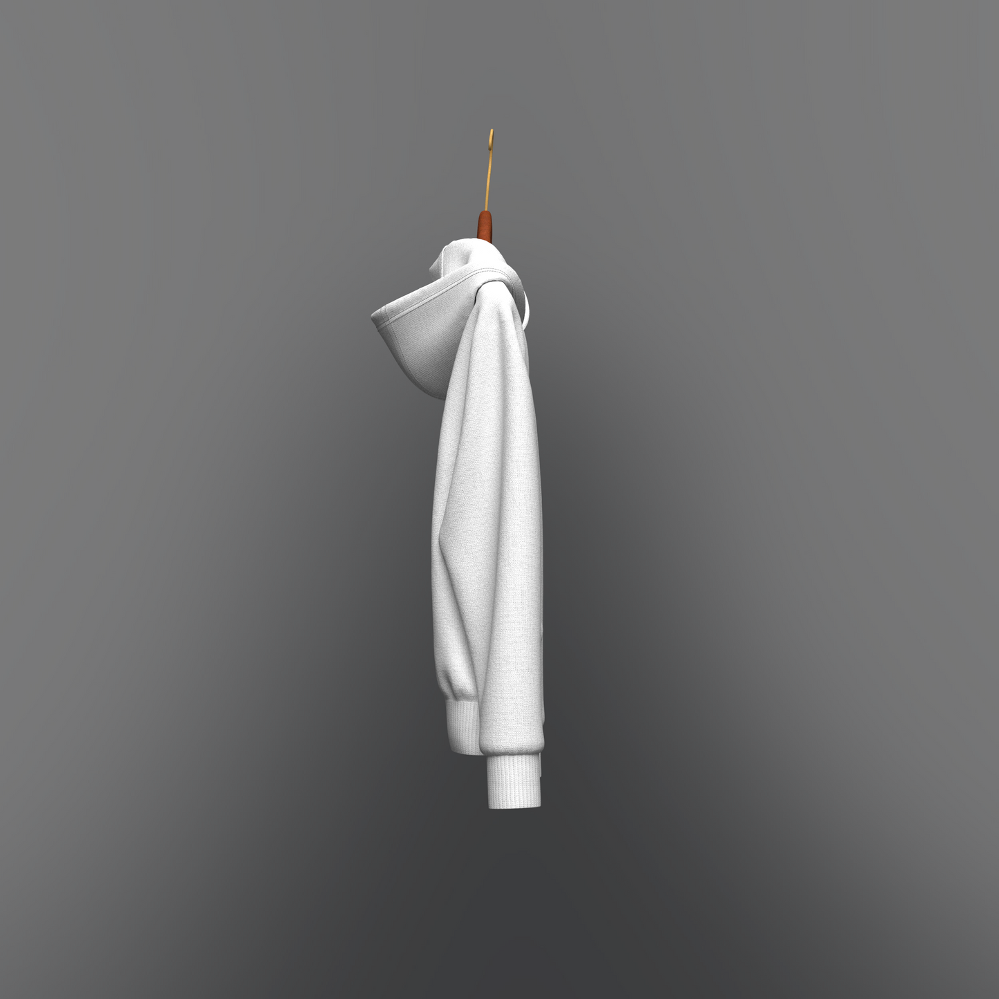 Men's Front Zip Hoodie_Hanged 3d Model Marvelous Designer-Clo3d-fbx-obj-Zprj