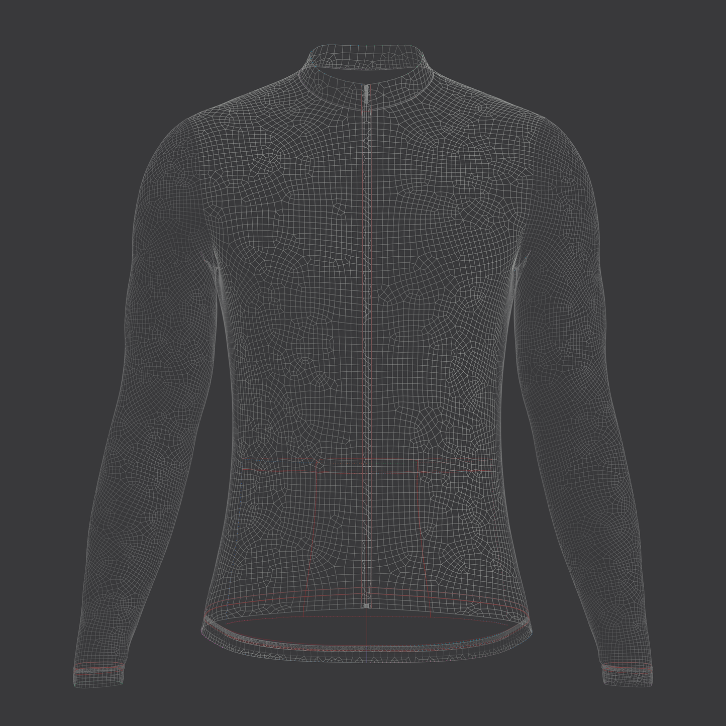 Men's Full Sleeve Cycling Jersey 3d Model Marvelous Designer-Clo3d-fbx-obj-Zprj
