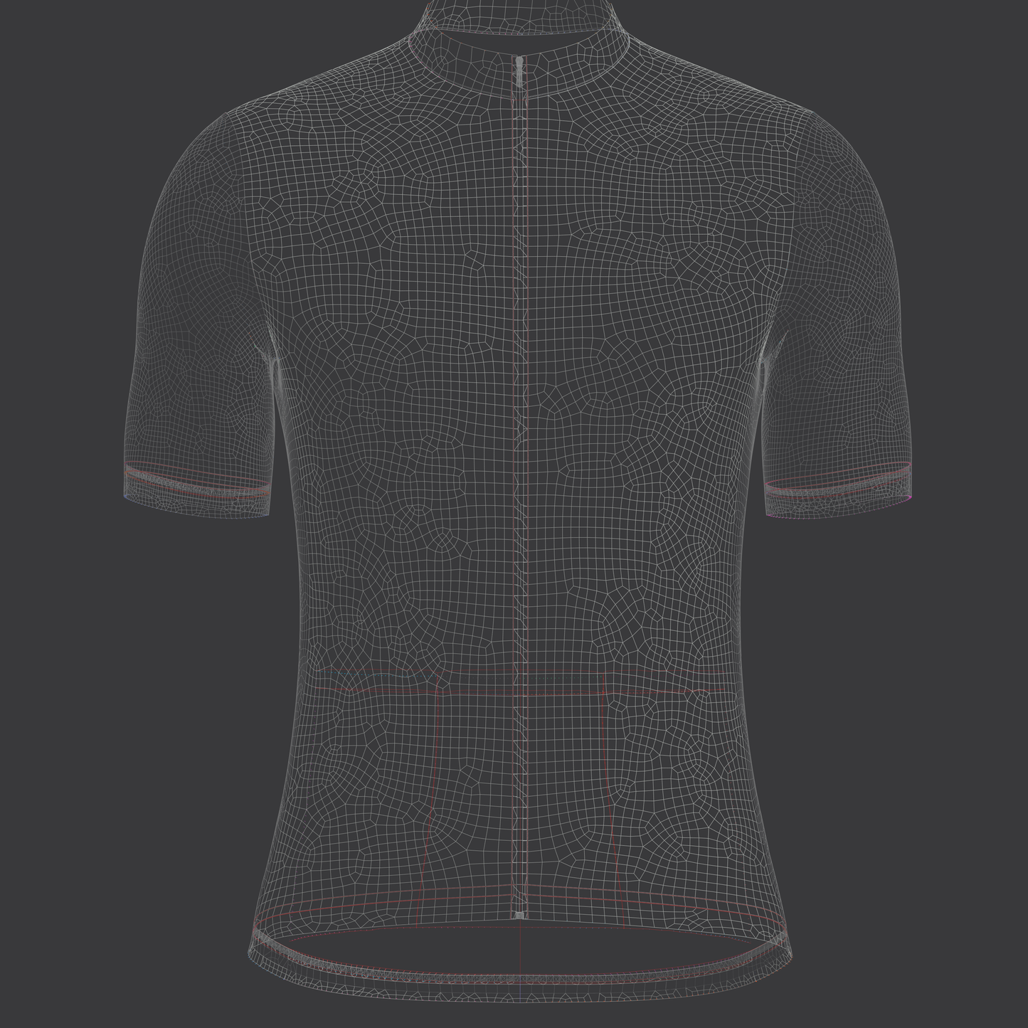Men's Half Sleeve Cycling Jersey 3d Model Marvelous Designer-Clo3d-fbx-obj-Zprj