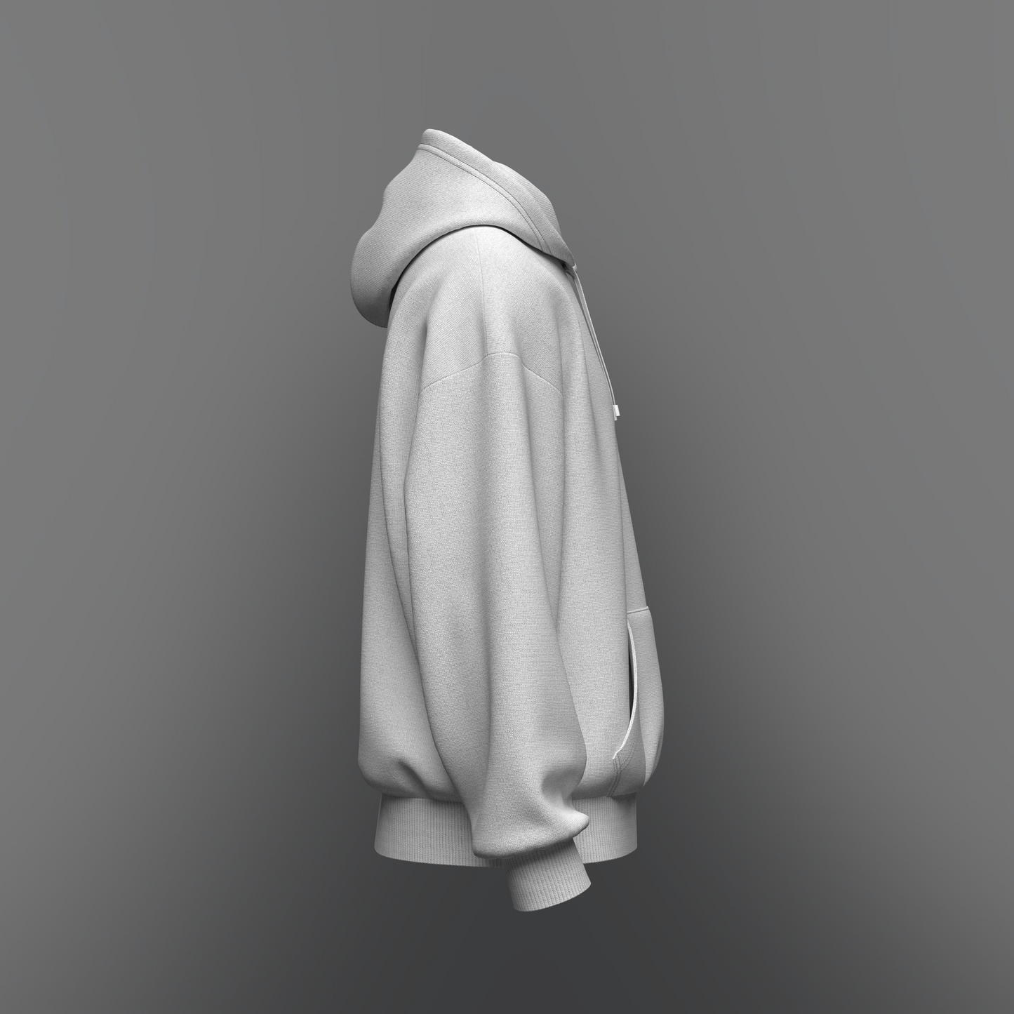 Men's Oversize Hoodie 3d Model Marvelous Designer-Clo3d-fbx-obj-Zprj