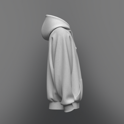 Men's Raglan Oversize Hoodie 3d Model Marvelous Designer-Clo3d-fbx-obj-Zprj