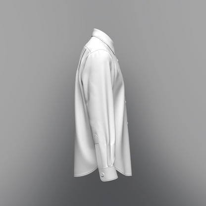 Men's Loose Fit Full Slv Shirt 3d Model Marvelous Designer-Clo3d-fbx-obj-Zprj