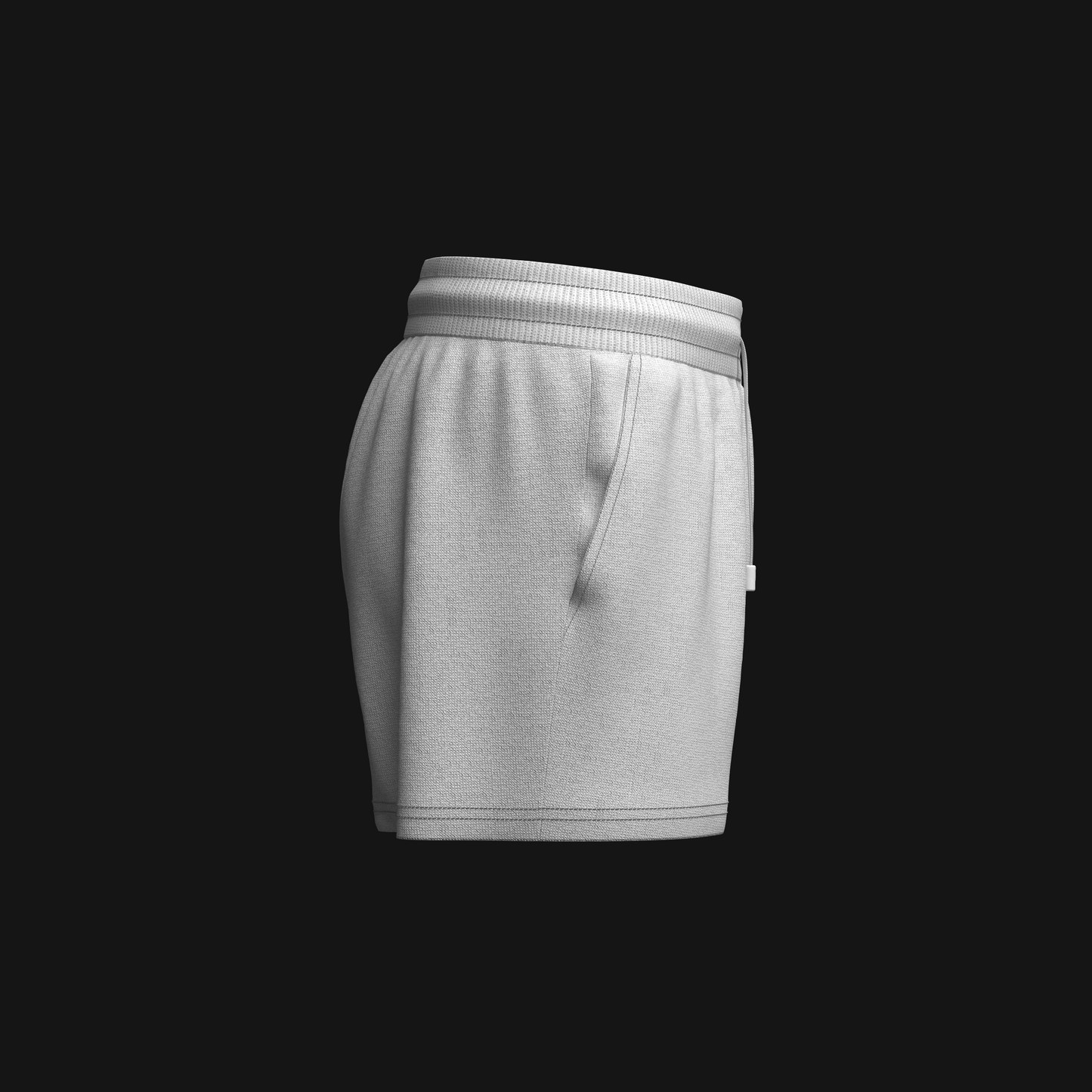 Men's Ribbed Shorts 3d Model Marvelous Designer-Clo3d-fbx-obj-Zprj