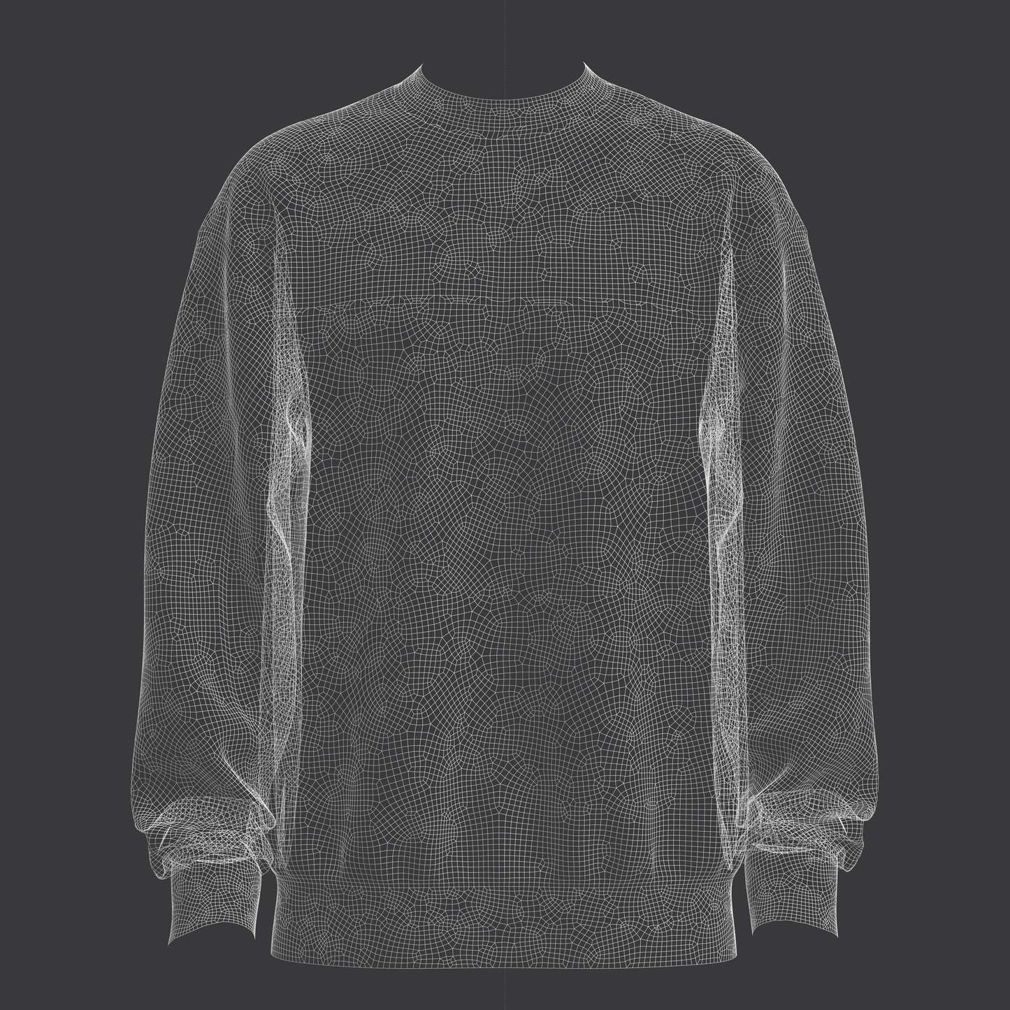 Men's Sweartshirt 3d Model Marvelous Designer-Clo3d-fbx-obj-Zprj