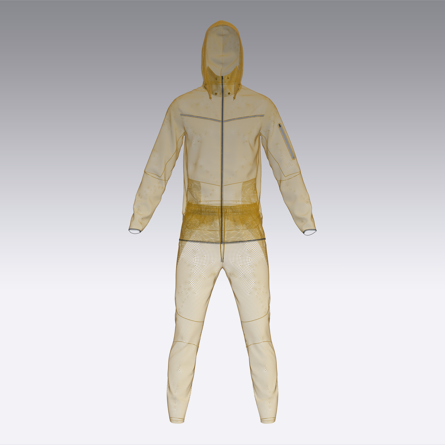 Men's Tracksuit 3d Model Marvelous Designer-Clo3d-fbx-obj-Zprj