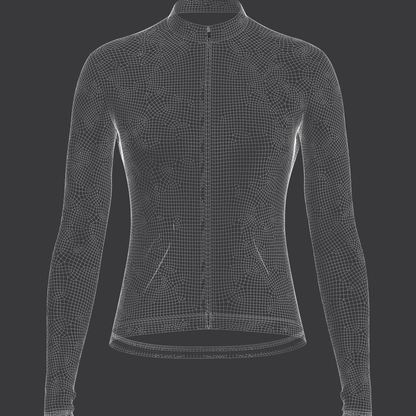 Women full Sleeve Cycling Jersey 3d Model Marvelous Designer-Clo3d-fbx-obj-Zprj