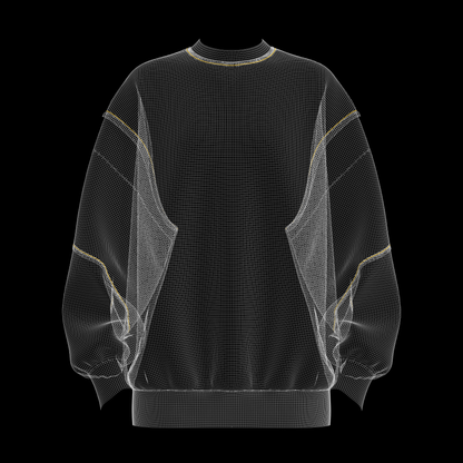 Women's Oversized Sweatshirt Yellow 3d Model Marvelous Designer-Clo3d-fbx-obj-Zprj