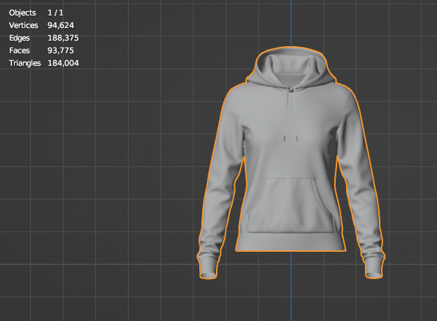 Women's Regular Fit Hoodie 3d Model Marvelous Designer-Clo3d-fbx-obj-Zprj