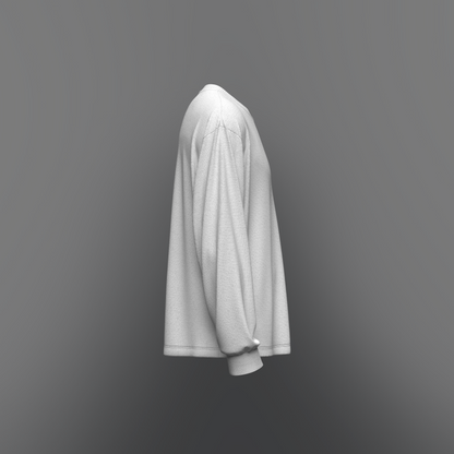 Men's Oversized Full Sleeve T-shirt 3d Model Marvelous Designer-Clo3d-fbx-obj-Zprj