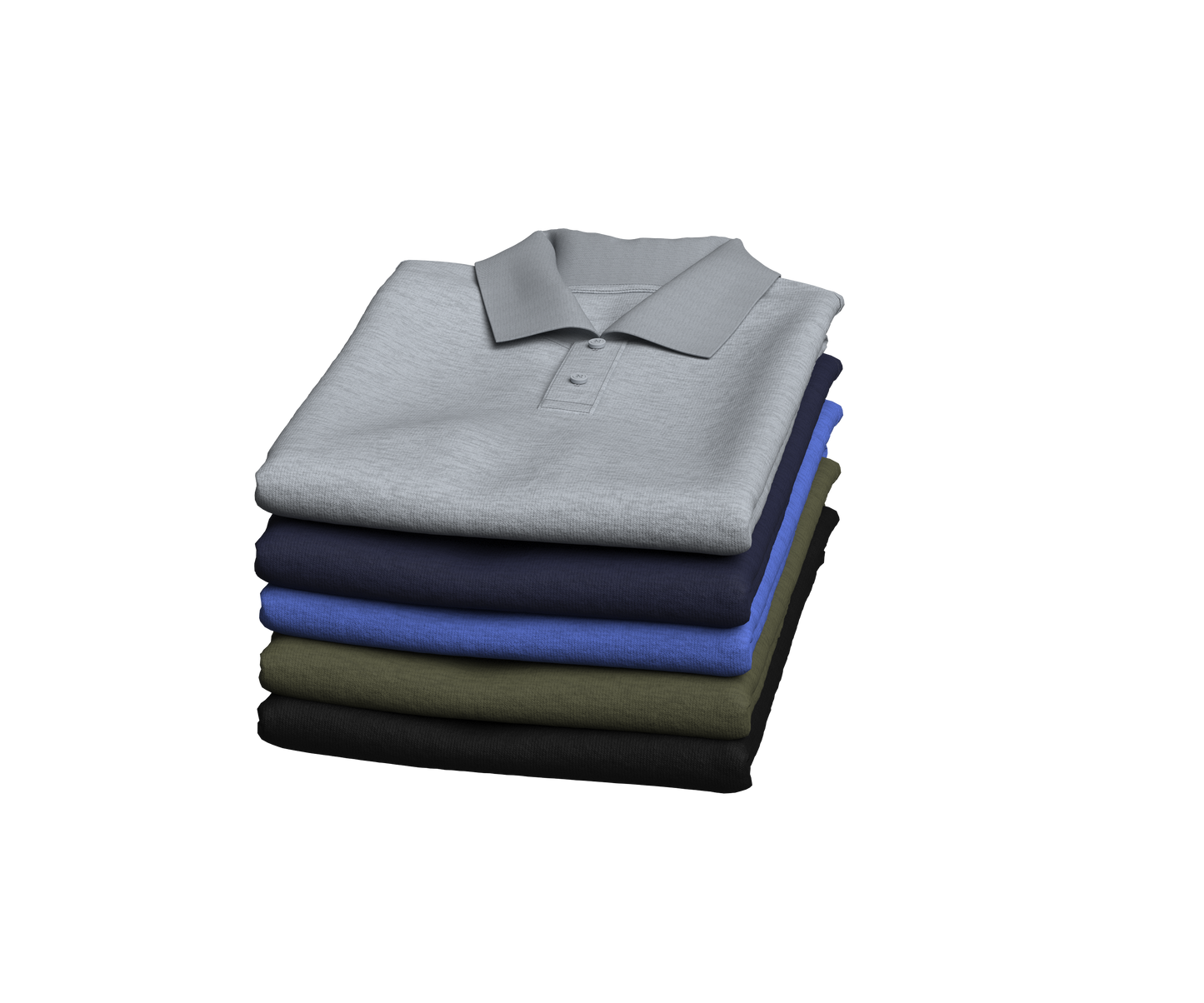 Polos Folded 3d Model Marvelous Designer-Clo3d-fbx-obj-Zprj